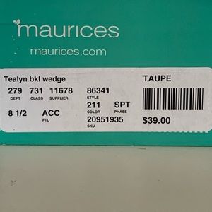 Maurices Shoes - Maurice’s Tealyn taupe wedge ankle boot Maurices Shoes - Maurice’s Tealyn taupe wedge ankle boot
